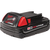 MILWAUKEE M18, 18v Lithium-Ion Compact 1.5 Amp Battery