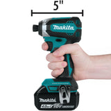 MAKITA 18V LXT Brushless 1/2in Hammer Drill/1/4in Impact Wrench COMBO KIT w/Extra 3 Amp Batteries