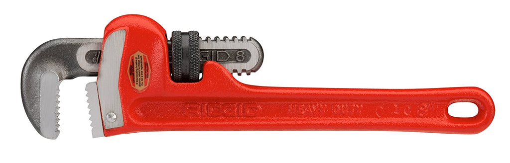 RIDGID #31005 Model 8 Heavy-Duty Straight Pipe Wrench, 8-inch Plumbing Wrench--BRAND NEW
