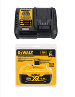 DEWALT 12V/20V MAX, RAPID Charger w/ (1) 6 Amp XR Battery