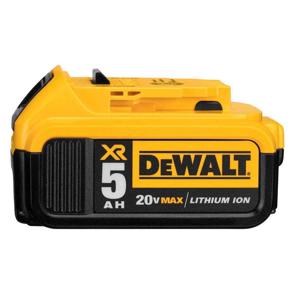 DEWALT 20V MAX XR Lithium-Ion Battery 5 Amp