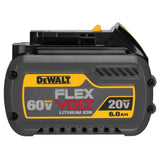 DEWALT FLEXVOLT 20V/60V MAX Lithium-Ion 6 Amp Battery